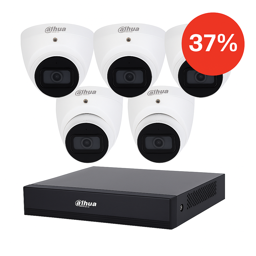 Комплект за видеонаблюдение Dahua – 4 камери HAC-HDW1200TLM-0280B-S6 + XVR1B04-I/T
