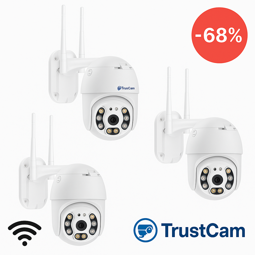 Wi-Fi комплект с 3 камери TrustCam - интелигентна защита