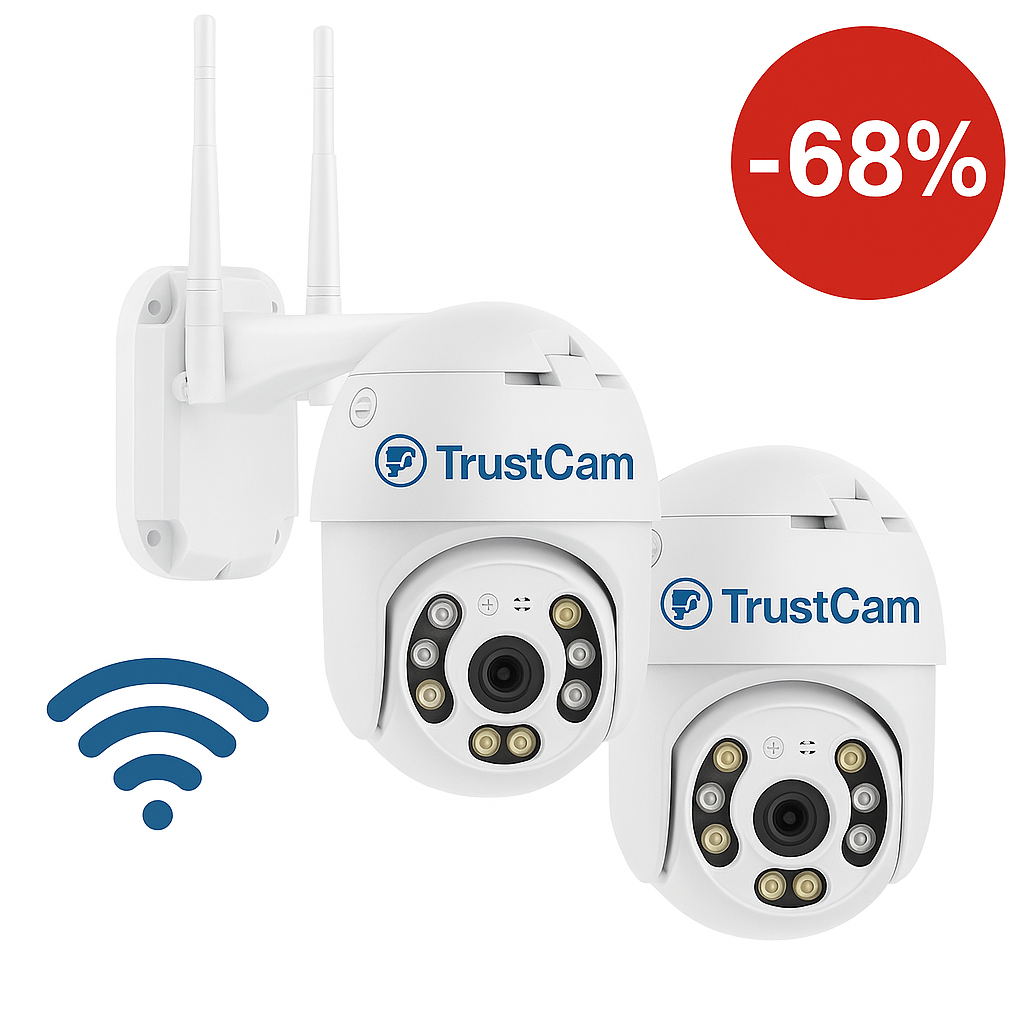Wi-Fi комплект с 2 камери TrustCam - интелигентна защита